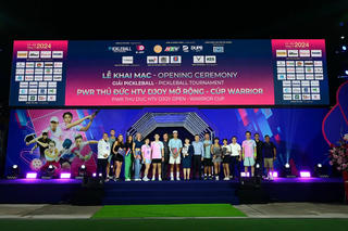 Chính thức khai mạc giải pickleball PWR Thủ Đức HTV DJOY mở rộng - Cúp WARRIOR