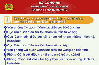 Bộ Công an hướng dẫn tố giác, báo tin về tội phạm và kiến nghị khởi tố