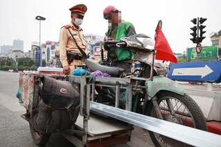 'Siết' xử lý xe ba bánh tự chế lưu thông trên đường Hà Nội