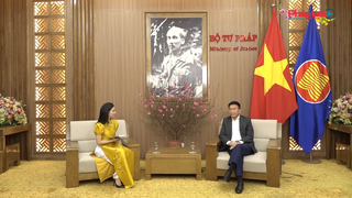 Bộ trưởng Bộ Tư pháp Lê Thành Long chúc Tết xuân Quý Mão 2023