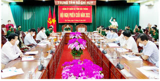 Sóc Trăng: Đảng ủy Quân sự tỉnh tổ chức hội nghị phiên cuối năm 2021