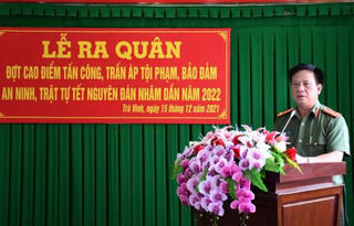 Công an Trà Vinh ra quân tấn công, trấn áp tội phạm