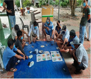 Công an huyện Lai Vung bắt quả tang 2 tụ điểm đánh bạc thu giữ nhiều tang vật