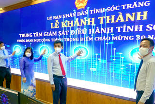 Trung tâm giám sát điều hành tỉnh Sóc Trăng chính thức đi vào hoạt động