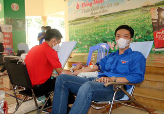 Đồng Tháp: Hưởng ứng ngày toàn dân hiến máu tình nguyện