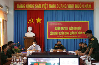 Sóc Trăng: Sôi nổi công tác tuyên truyền, hướng nghiệp tuyển sinh quân sự năm 2022