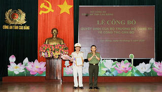 Bổ nhiệm Phó Giám đốc Công an tỉnh Cao Bằng