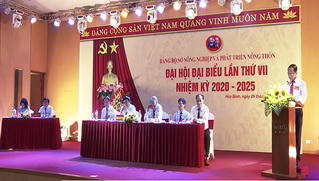 Sở NN&PTNT Hòa Bình tổ chức thành công đại hội Đảng bộ lần thứ 7 nhiệm kỳ 2020-2025