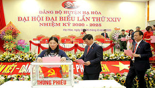 Tổ chức thành công Đại hội đại biểu Đảng bộ huyện Hạ Hòa lần thứ XXIV, nhiệm kỳ 2020 -2025