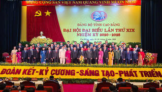Đồng chí Lại Xuân Môn tái đắc cử Bí thư Tỉnh uỷ Cao Bằng với số phiếu tuyệt đối