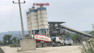 Thái Nguyên: Trạm trộn bê tông ngang nhiên hoạt động trên đất nông nghiệp