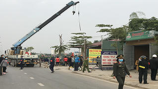 Vĩnh Yên (Vĩnh Phúc): Tiến hành cưỡng chế các hộ xây dựng công trình trái phép 
