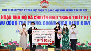Tập đoàn BRG tham gia hỗ trợ 50 tỷ đồng cho công tác phòng chống dịch của Hà Nội
