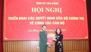 Điều động Trung tướng quân đội làm Bí thư Tỉnh uỷ Cao Bằng
