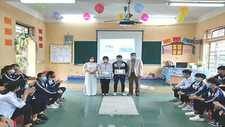 Vĩnh Phúc: Trường THPT Trần Nguyên Hãn đảm bảo an toàn phòng, chống dịch chào mừng ngày 20/11