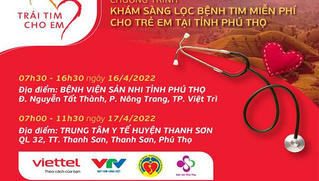 Chương trình “Trái tim cho em” đến với trẻ em tỉnh Phú Thọ