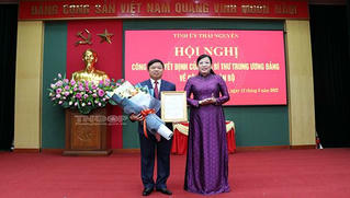 Ông Bùi Văn Lương giữ chức Ủy viên Ban Thường vụ Tỉnh ủy Thái Nguyên, nhiệm kỳ 2020-2025
