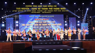 Chương trình nghệ thuật đường phố “Thái Nguyên - Rạng rỡ thành phố tháng Mười”