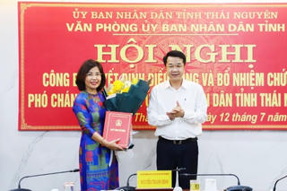 Bà Lê Thị Thu Hà làm Phó Chánh Văn phòng UBND tỉnh Thái Nguyên