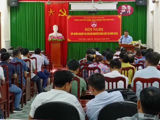 Hội nghị tập huấn nghiệp vụ cán bộ khuyến công cấp xã năm 2023 của tỉnh Vĩnh Phúc