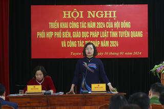 Tuyên Quang triển khai công tác phối hợp phổ biến, giáo dục pháp luật và công tác Tư Pháp năm 2024