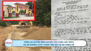 Công an huyện Bình Xuyên vào cuộc xác minh dự án đường GTNT chậm tiến độ tại xã Thiện Kế