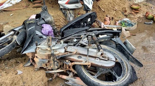 Tai nạn liên hoàn ở Quảng Ngãi, 4 người bị thương