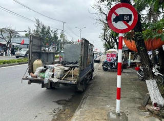 Người dân gặp khó vì biển báo giới hạn phương tiện trên tuyến đường ĐT 619 qua địa phận Quảng Nam