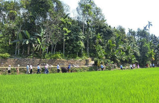 Làng cổ Lộc Yên đón khách du lịch