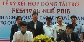 Huế: Ký kết tài trợ tại Festival Huế 2016