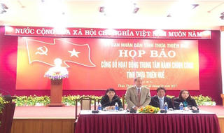 Vận hành Trung tâm Hành chính công tỉnh Thừa Thiên Huế