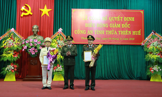 Công bố Quyết định của Bộ trưởng Bộ Công an về công tác cán bộ 