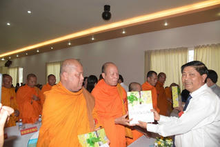 Họp mặt các vị sư sãi, cán bộ, chiến sỹ người Khmer trước thềm Tết Chôl Chnăm Thmây