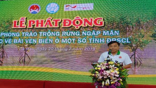 Họp bàn chống thiên tai và phát động trồng rừng ngập mặn tại Cà Mau