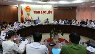 Đoàn kiểm tra liên ngành của Bộ Tư pháp làm việc với UBND tỉnh Bạc Liêu