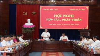 Bạc Liêu - Hà Nội trao đổi kinh nghiệm, hợp tác và phát triển