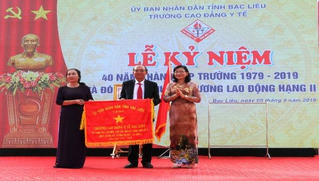 Trường Cao đẳng Y tế Bạc Liêu kỷ niệm 40 năm thành lập và đón Huân chương Lao động hạng Nhì