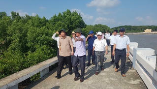 Kiểm tra khắc phục sạt lở và ứng phó nguy cơ hạn hán, thiếu nước tại khu vực ĐBSCL 