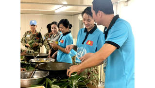 Tết cổ truyền của những chiến sĩ Gìn giữ Hòa bình trên đất Bentiu