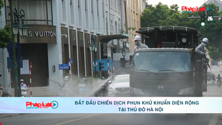 Bắt đầu chiến dịch phun khử khuẩn diện rộng tại Thủ đô Hà Nội