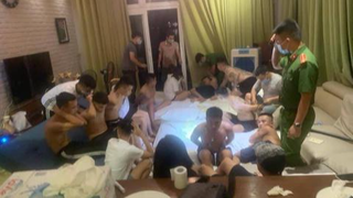 Bắt quả tang nhóm thanh niên thuê biệt thự để sử dụng ma túy