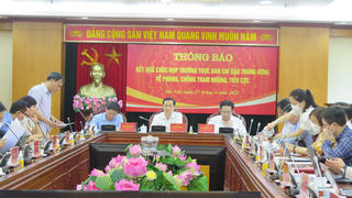 Ban Nội chính TW thông báo kết quả Cuộc họp Thường trực Ban Chỉ đạo Trung ương về phòng, chống tham nhũng, tiêu cực