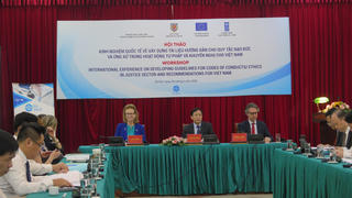 Xây dựng Bộ Quy tắc đạo đức và ứng xử trong hoạt động tư pháp