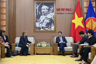 Bộ trưởng Bộ Tư pháp tiếp Trưởng đại diện UNICEF tại Việt Nam