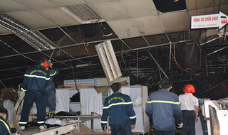 Hỏa hoạn tại Công ty Vina Korea không gây thiệt hại về người