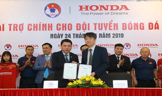 Honda Việt Nam công bố là nhà tài trợ chính  cho các Đội tuyển Bóng đá Quốc gia Việt Nam