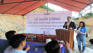 HEINEKEN Việt Nam tài trợ công trình nước sạch tại Quảng Nam