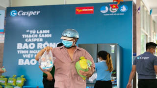 Casper kết hợp cùng các đoàn thể thanh niên- sinh viên TP HCM triển khai chương trình tiếp sức mùa dịch “Tủ lạnh Thạch Sanh”
