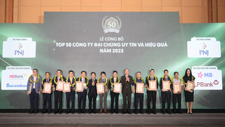 Công bố Top 50 công ty đại chúng uy tín và hiệu quả năm 2023