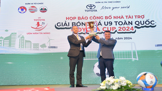 Khởi động giải bóng đá U9 toàn quốc Toyota Cup 2024